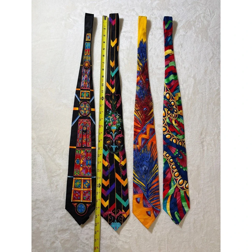 Rush Limbaugh Multicolor Vintage No Boundaries Collection Silk Tie Set Excellent